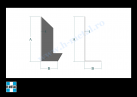 Cornier ambutisat otel 60x50x1.5x1000 mm 1