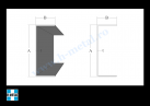 Profil ambutisat otel U 100x1.5x6000 mm 1