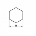 Bara hexagonala inox 32 mm 1